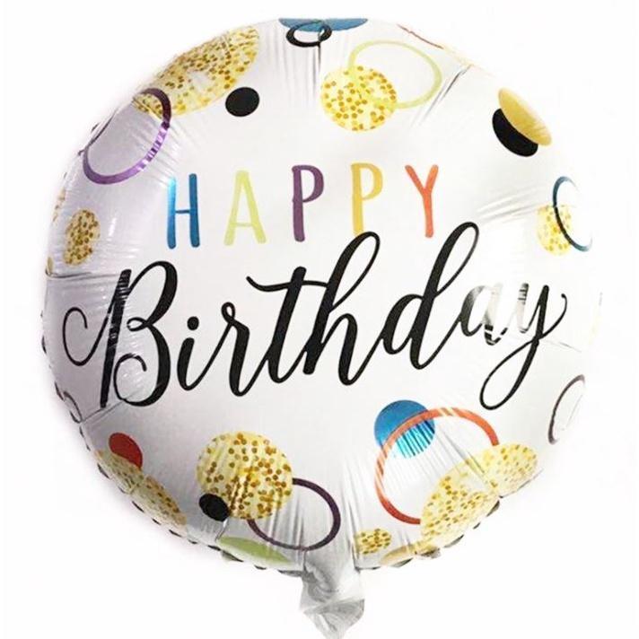 NEW 18Inch Round Foil Balloon Happy Birthday Helium Balls Birthday Party Decorations kids (1033L) - Image 4