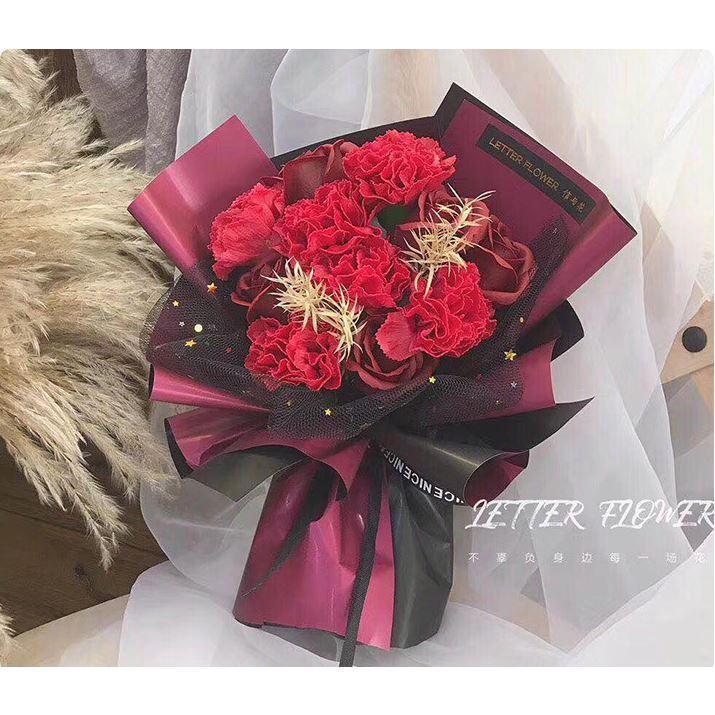 1roll Star Moon Soft Lace Mesh Wrapping Paper Flower Bouquet Florist Supplies DIY Decor Valentine's Day Gift(1420L) - Image 7