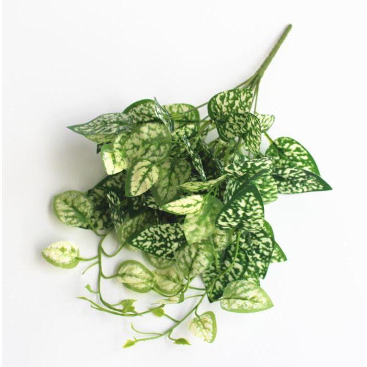 9 Fork Artificial Plant Plastic Grass Turtle Leaves Wall Green Plant Accessories Party Wedding Decoration (1287L) - Image 9