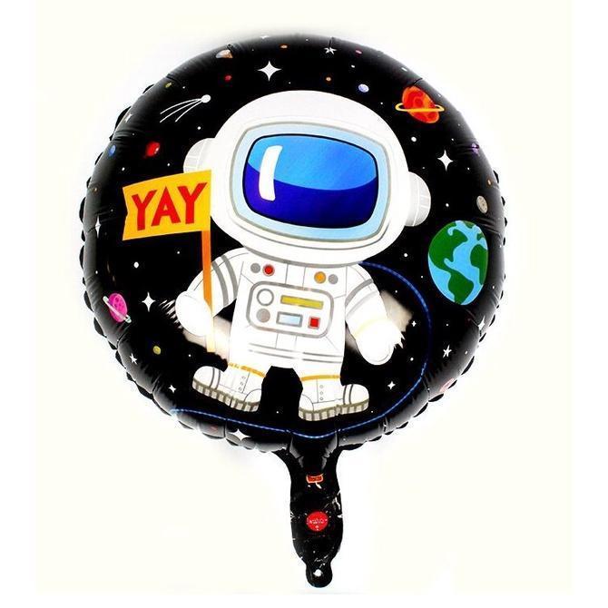 18-inch round rocket spaceman aluminum balloon holiday party event atmosphere layout decorative balloons(429L) - Image 3