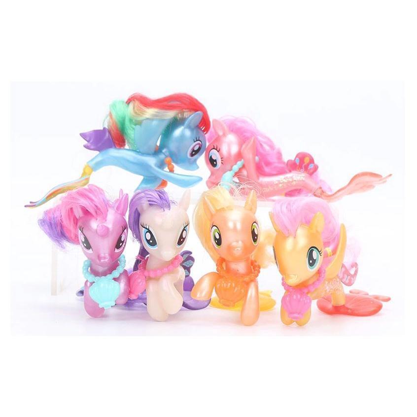 My Little Pony Twilight Sparkle Cute Fishtail Pony Toys Doll Kids Girl Cartoon Kawaii Anime Figurine Model鱼尾小马(1654L) - Image 4