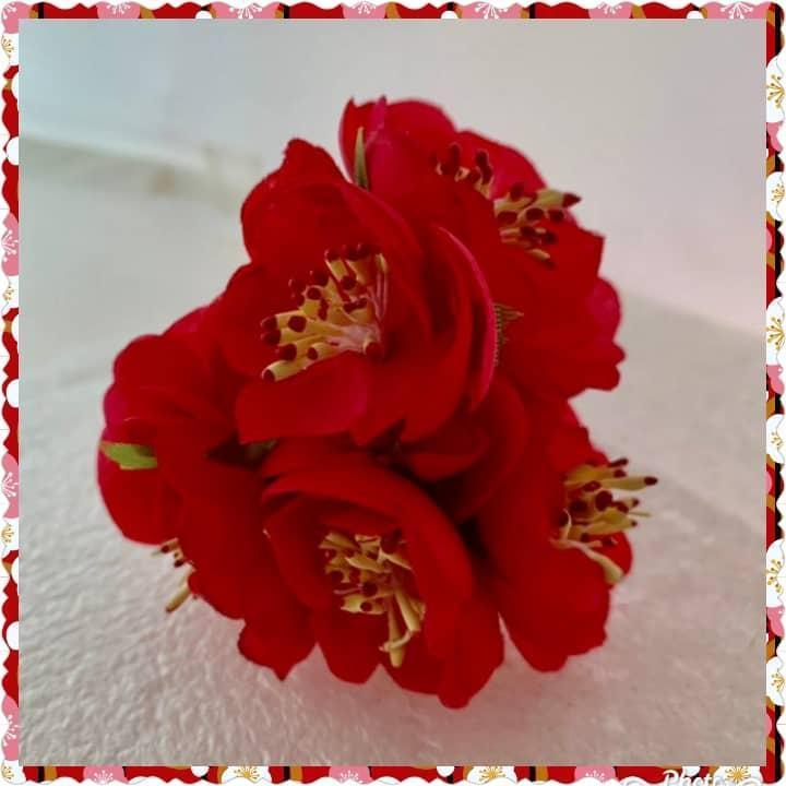 6pcs/lot Mini Silk Artificial Poppy Flower Bouquet For Wedding Decoration Diy Scrapbooking Handmade Garland Craft(1416L) - Image 2