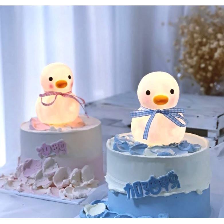 Cartoon Night Light LED Cute Decoration Lamps Duck Girl Kids Children Toys Gifts for Bedroom Bedside Room Lights(1728L)