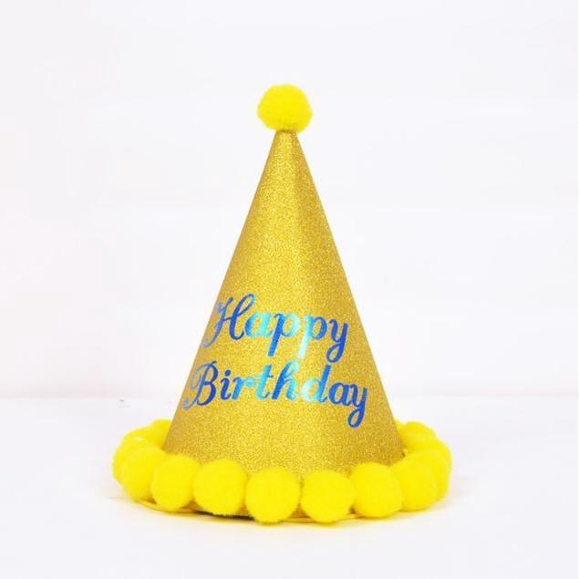 1pc New Glitter Birthday Ball Cap Children Adult Birthday Dress Up Plush Ball Party Birthday Hat(1934L) - Image 10