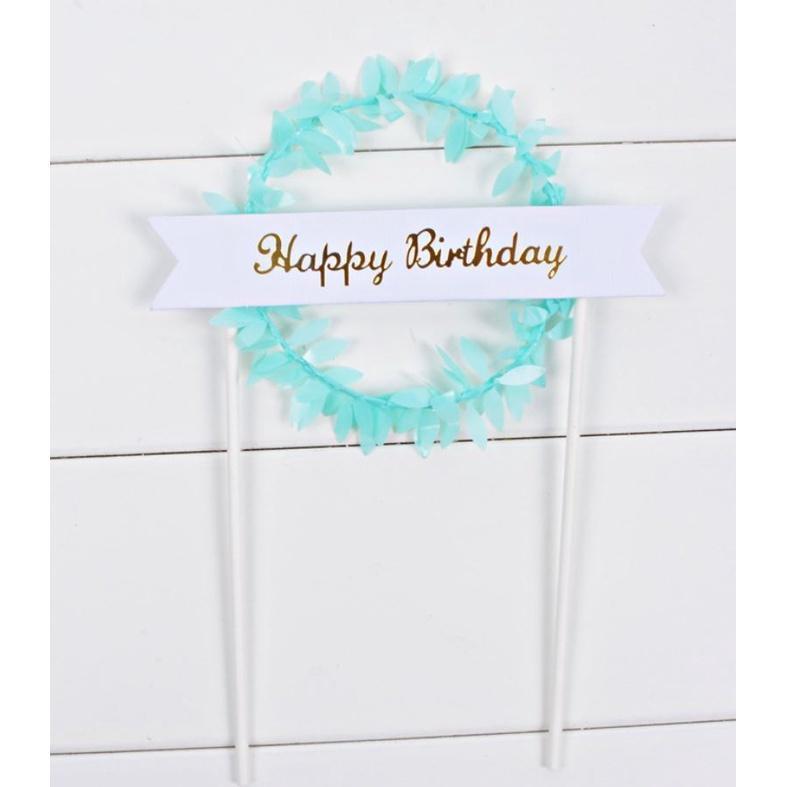 1pcs/set wreath flower love Cake card paper holiday Party Cute birthday decorations bunting Holiday wedding(354L) - Image 15