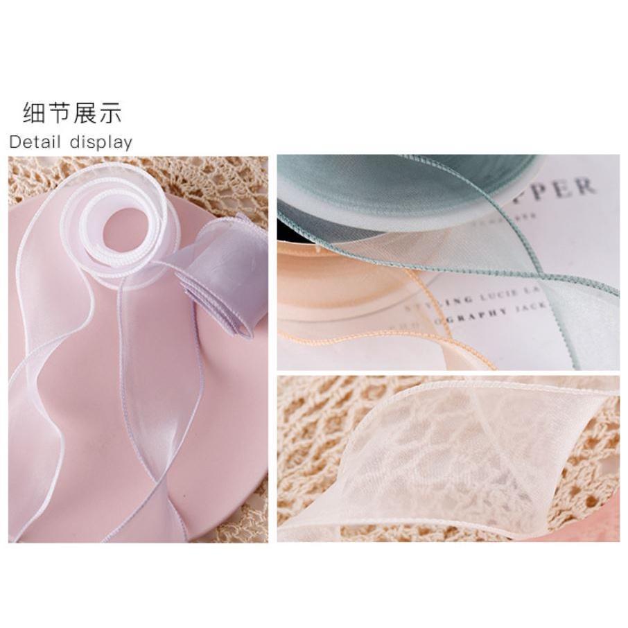 1yard 40mm 1.5" Wavy Organza Ribbon Handmade Tape DIY Bowknot Hair Accessories Satin Ribbons Packing (1212L) - Image 7