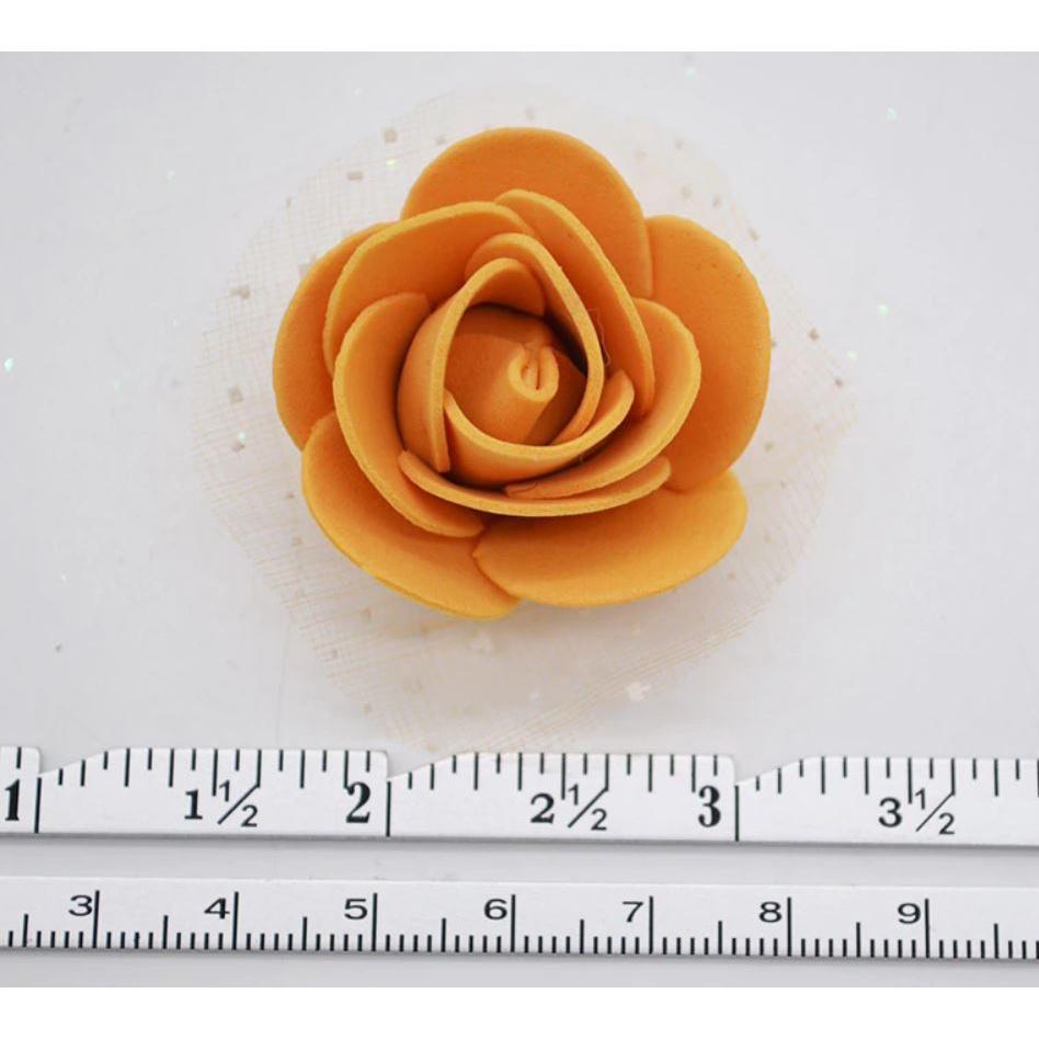 12pcs 3.5cm Mini PE Foam Rose Heads Artificial Silk Flowers for Home Garden DIY Pompom Wreaths Wedding 泡沫玫瑰花(847L) - Image 4