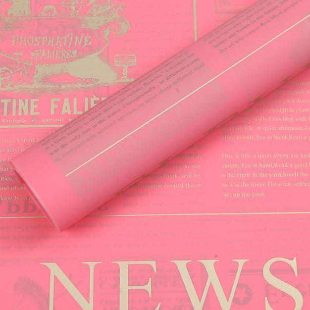 1Pcs Newspaper English Alphabet Waterproof Flower Wrapping Paper Bouquet Gift Crepe Papers Flower Packaging (1936L) - Image 11