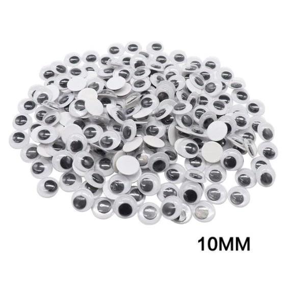 4~35mm Total Mixed Googly Eyes Self-adhesive DIY Scrapbooking for Teddy Bear 黑白活动眼睛 (846L) - Image 18