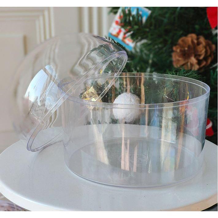 New Year Birthday Wedding Candy Box Transparent Acrylic Round Gift Box New Year Gift Packaging Box(1155L) - Image 5