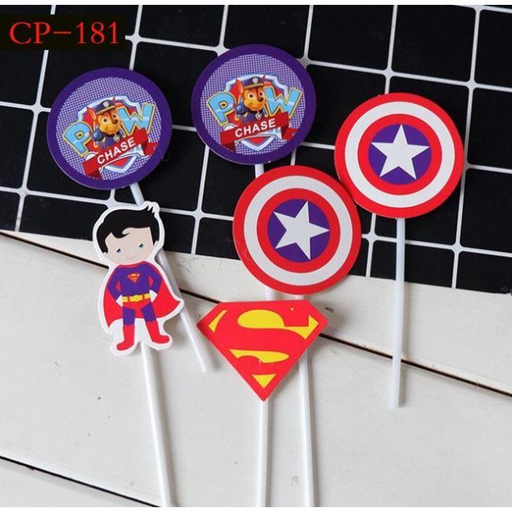 Mickey Mouse Peppa Pig Cupcake Toppers Birthday Cake Topper Decorating Picks Kids Wedding Baby Party Decorations(1140L) - Image 20