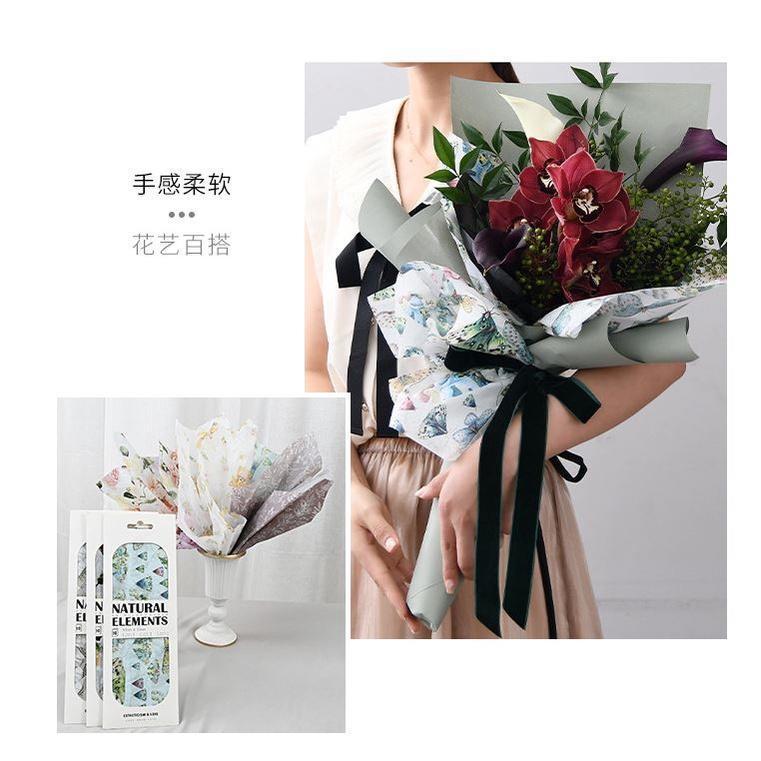 50x70cm DIY Flora Fauna Tissue Paper Gift Wrapping Paper Clothing Packing Flower Bouquet Packaging Paper Craft(1853L) - Image 3