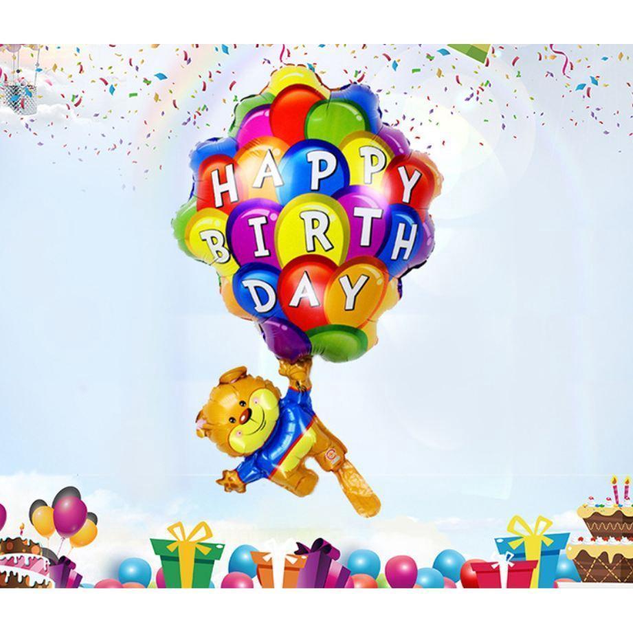 30inch New Styling Bear Parachute Aluminum Foil Balloon Cartoon Birthday Party Wedding Decoration(433L)