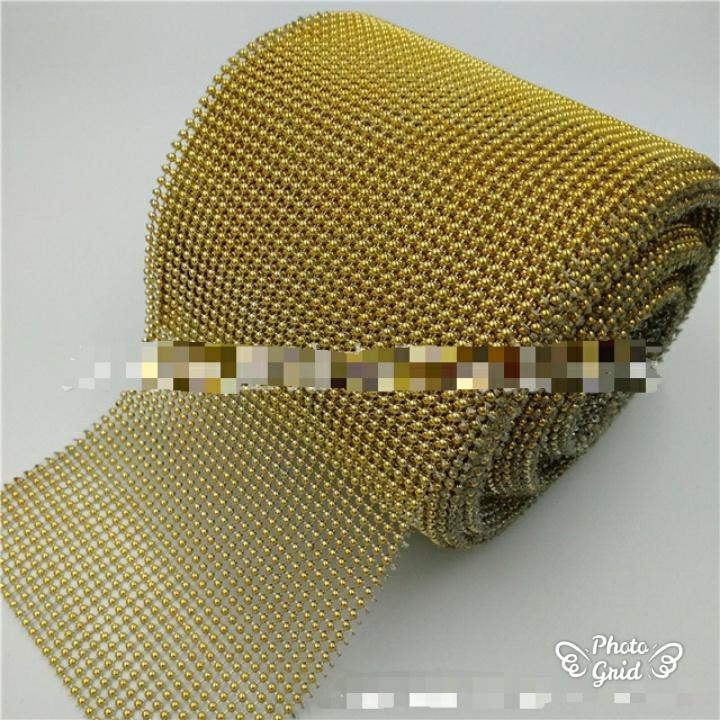 1yard 32rows Diamond Mesh Wrap Cake Roll Bling Crystal Rhinestone Ribbon Wedding Favor Decor Party Decoration(917L) - Image 6