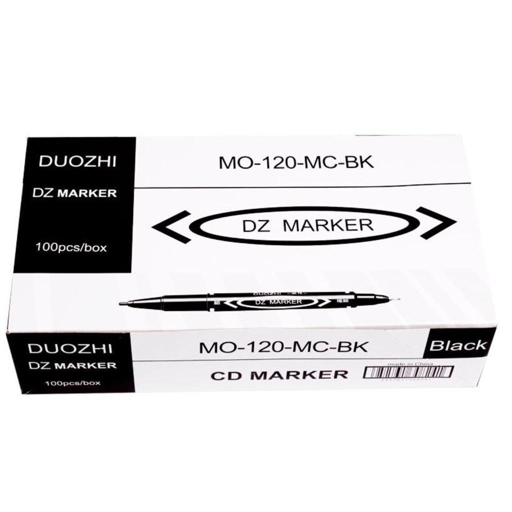 1pc Oily Small Double-headed 120 Black Marker Pen paint pens(1697L) - Image 8