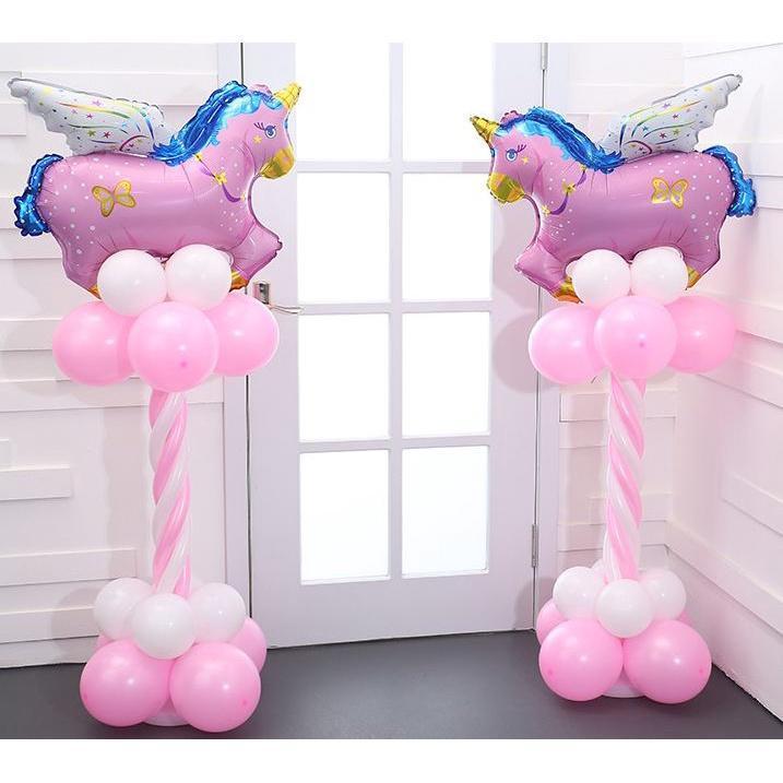 21cm Upright Balloon Column Base Plastic Water inflatable Balloon Arch for Wedding decorations Birthday party (225L)