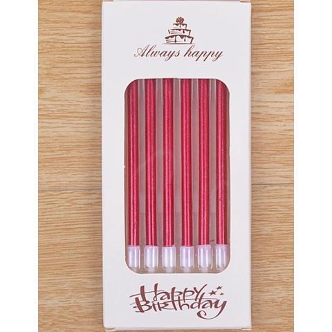 6 pcs/lot long pencil cake candle safe flames smokeless kids birthday party wedding cake candle(351L) - Image 12
