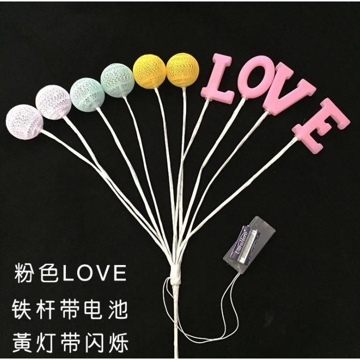 Valentine's Day New LOVE Letter Light Candy Ball Bouquet LED Light Flower (1041L) - Image 7