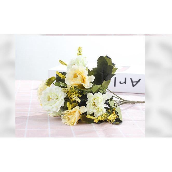 DIY Artificial Flowers Western Roses European Peony Flowers Home Party Decorative Festival Flowers (497L) - Image 13