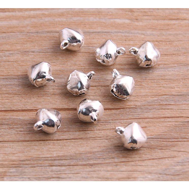 20PC 12mm Jingle Bells Pendants Silver Gold Color Hanging Christmas Tree Ornaments Christmas Decor DIY Craft(1500L) - Image 4