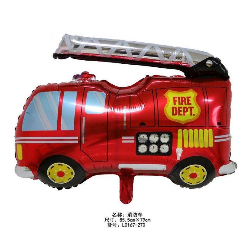 New Aluminum balloon tank police car fire truck ambulance school bus transportation aluminum foil balloon(610L) - Image 3