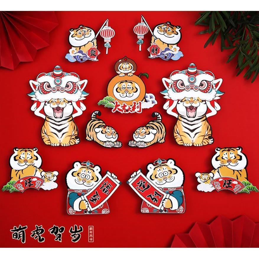 Chinese Classical New Year Greeting Card Blessing Pendant Bronzed Red Universal Blessing Hangtag Decoration(1911L) - Image 6