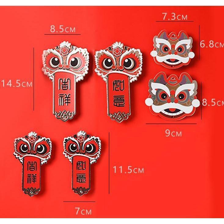 Chinese Classical New Year Greeting Card Blessing Pendant Bronzed Red Universal Blessing Hangtag Decoration(1911L) - Image 8