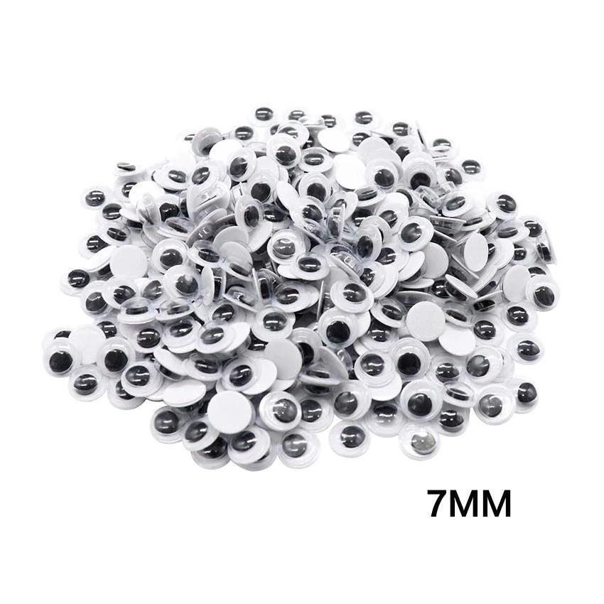 4~35mm Total Mixed Googly Eyes Self-adhesive DIY Scrapbooking for Teddy Bear 黑白活动眼睛 (846L) - Image 14
