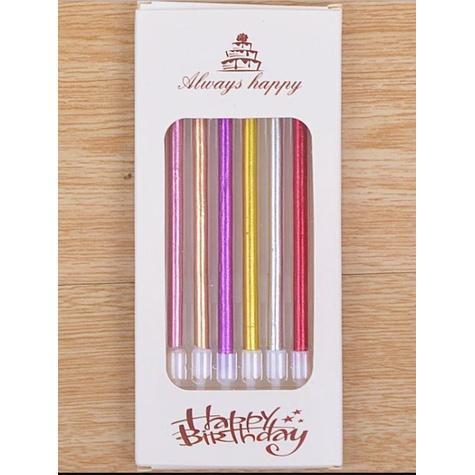 6 pcs/lot long pencil cake candle safe flames smokeless kids birthday party wedding cake candle(351L) - Image 16