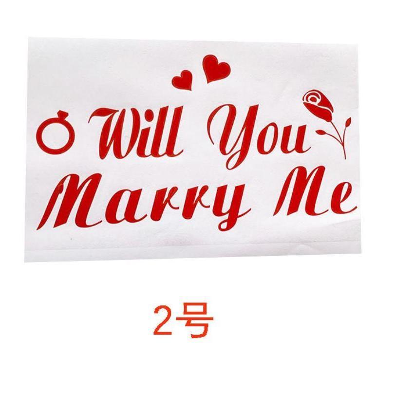 Happy Wedding I Love You PVC Sticker for Balloons Bubble Clear Helium Balloon Birthday Wedding Valentine's Day (865L) - Image 7
