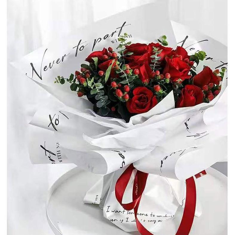 45*40cm YOU REA MY LOVE Flower Wrapping PaperGiftPackagingFloristBouquetWrappingPaperPartyWeddingValentine's Day (1523L)