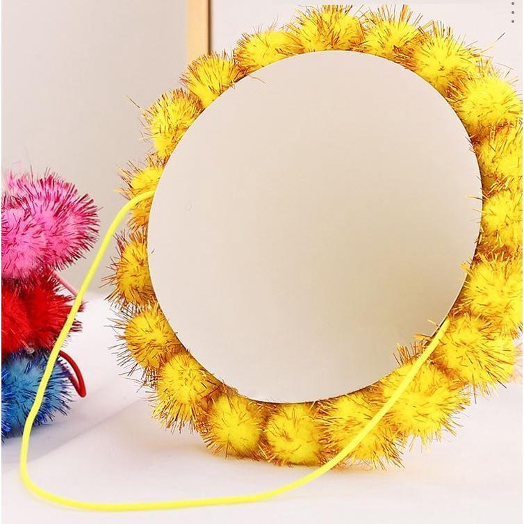 1PCS Birthday party decoration hair ball party hat children adult birthday dress up supplies plush ball party (1935L) - Image 5