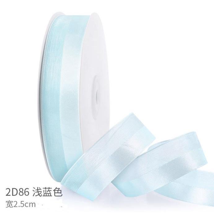 2.5cm 2 Yards Lace Fabric Misty Gauze Handmade Ribbons DIY Gift Packaging Material Flowers Ribbon Hair Accessorie(1888L) - Image 12