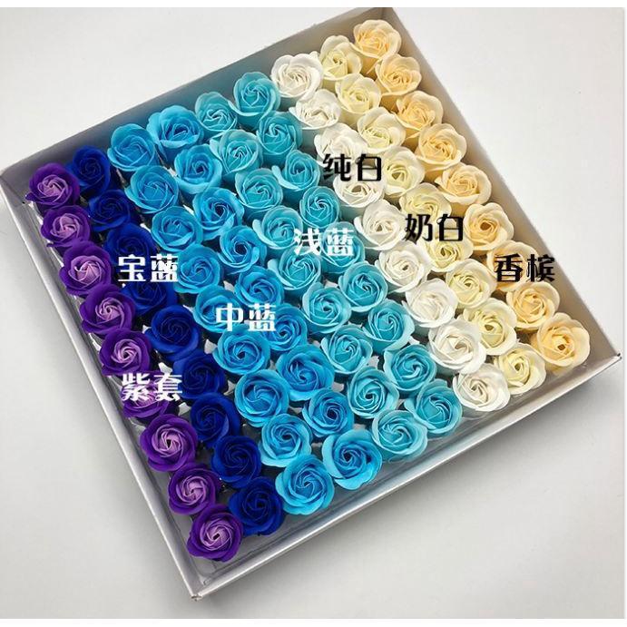 81 Pieces Rose Soap Flower Head Three-layer No Base Rose Soap Flower Head Eternal Flower Simulation Rose (494L) - Image 7