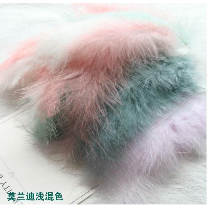 9-15cm Turkey Marabou Feather Boa Soft Fluffy Plume Feather Fans DIY Design Creative Decoration Jewelry(1194L) - Image 2