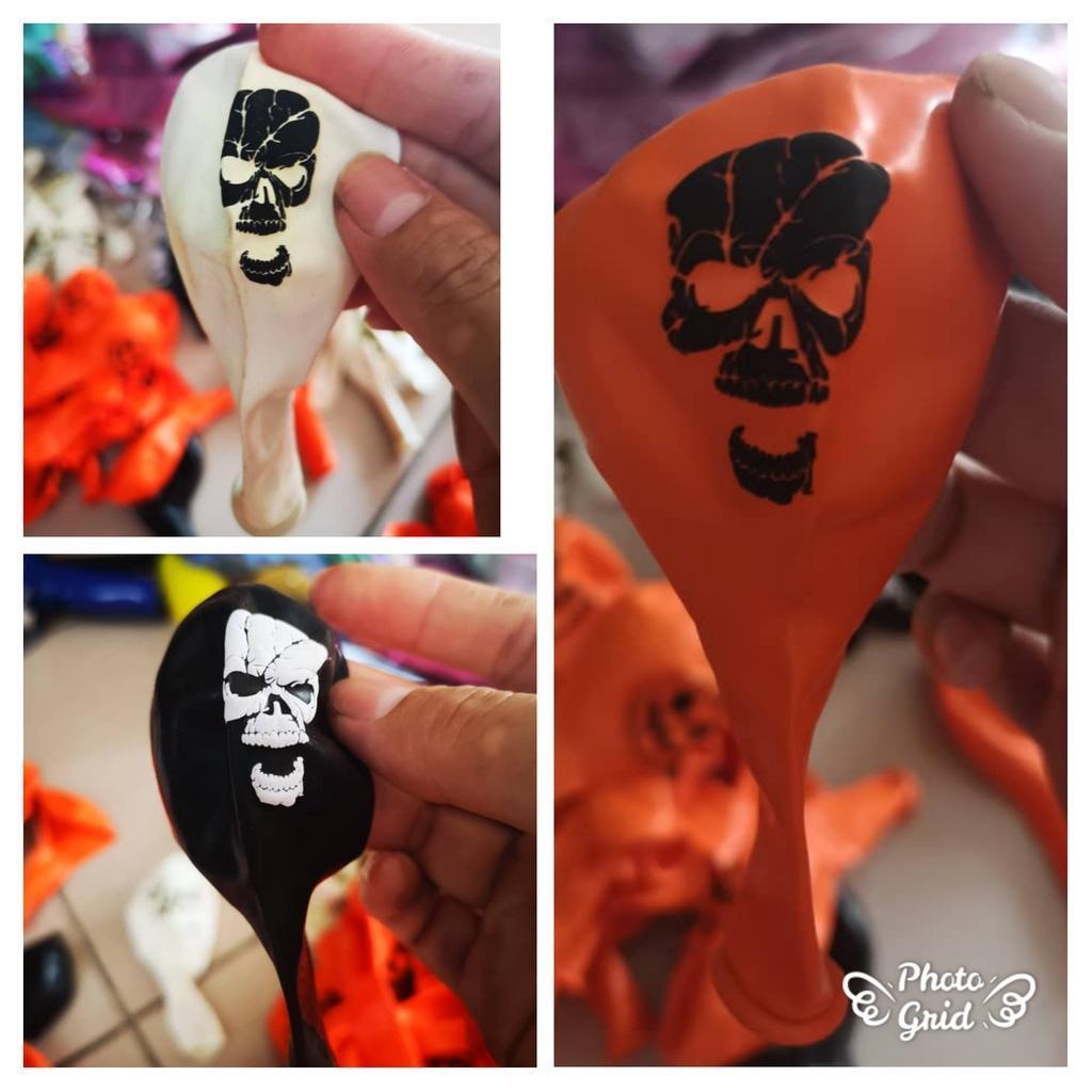 50pcs Halloween Decoration 12 Inch Thick Latex Balloons Ghost Festival Party Decoration Background Arrangement (516L) - Image 3