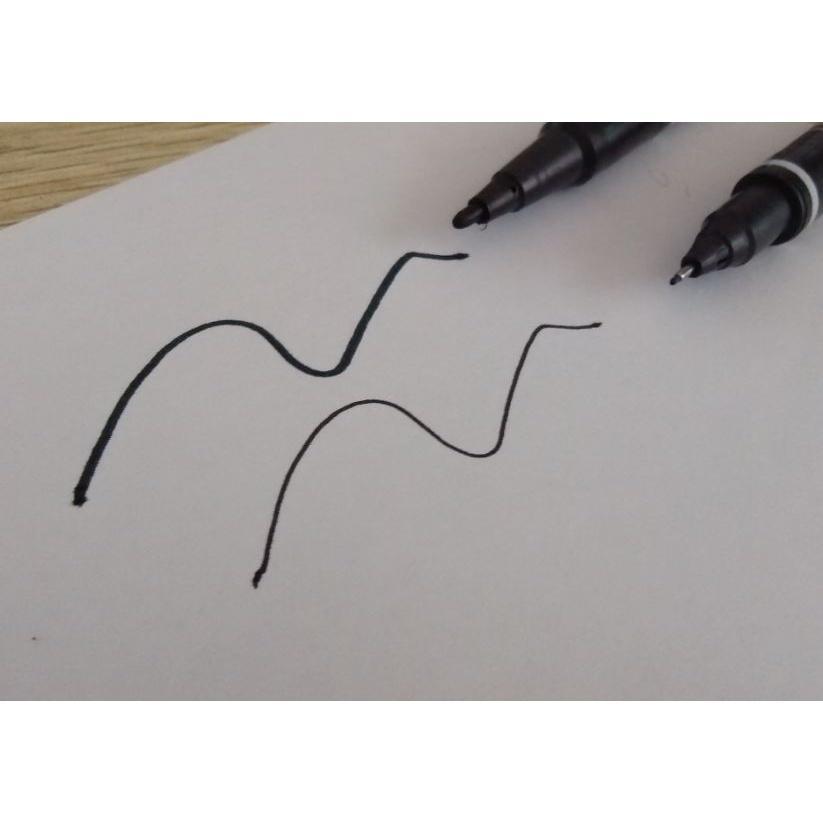 1pc Oily Small Double-headed 120 Black Marker Pen paint pens(1697L) - Image 3