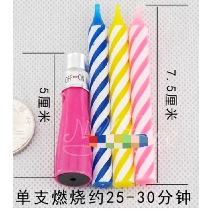 Controllable switch base thread music birthday candles cake candles that can sing English birthday songs(1625L) - Image 4