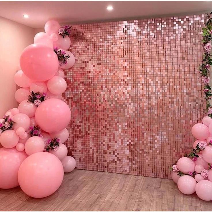 1M*2m Square Rain Curtain Birthday Wedding Party Background Wall Decoration Baby Shower Bright Surface(1915L) - Image 7