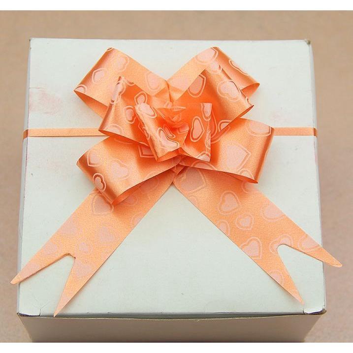 10pcs/lot 3cm Ribbon (Heart) Christmas Gift Wrap Pull Bows Gift Ribbons Happy New Year Birthday Wedding Car Decor(467L) - Image 8