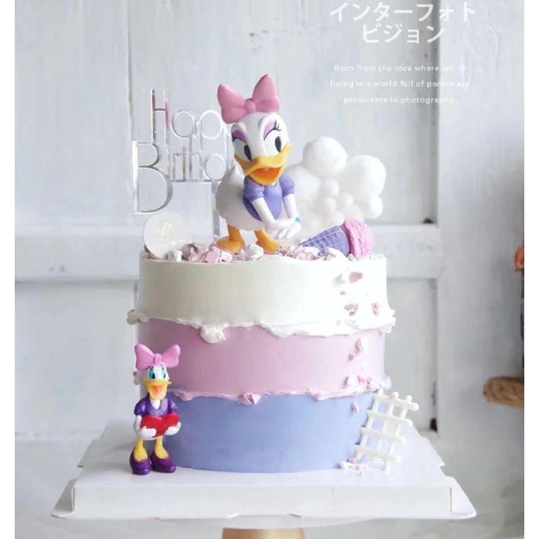 Disney Donald Duck Daisy Cake Decoration Cartoon Birthday Cake Decor Duck Couples (950L) - Image 3