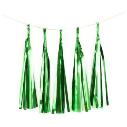 5pcs 14inch Gold Silver Tissue Paper Tassel Christmas Decoration Birthday Diy Hanging Garland Wedding EventParty (1445L) - Image 8