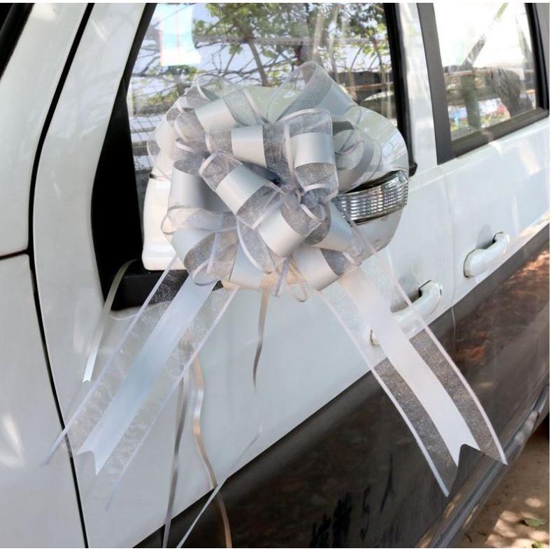 1pcs 65mm large Pull Bow ribbon for bouquet flower Gift Packing Wedding Car Party Decoration(712L) - Image 7