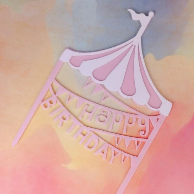 Amusement Park Theme Party Decorated Cake Insert Acrylic Cupcake Toppers Creative Letter Cake Decorating (505L) - Image 4