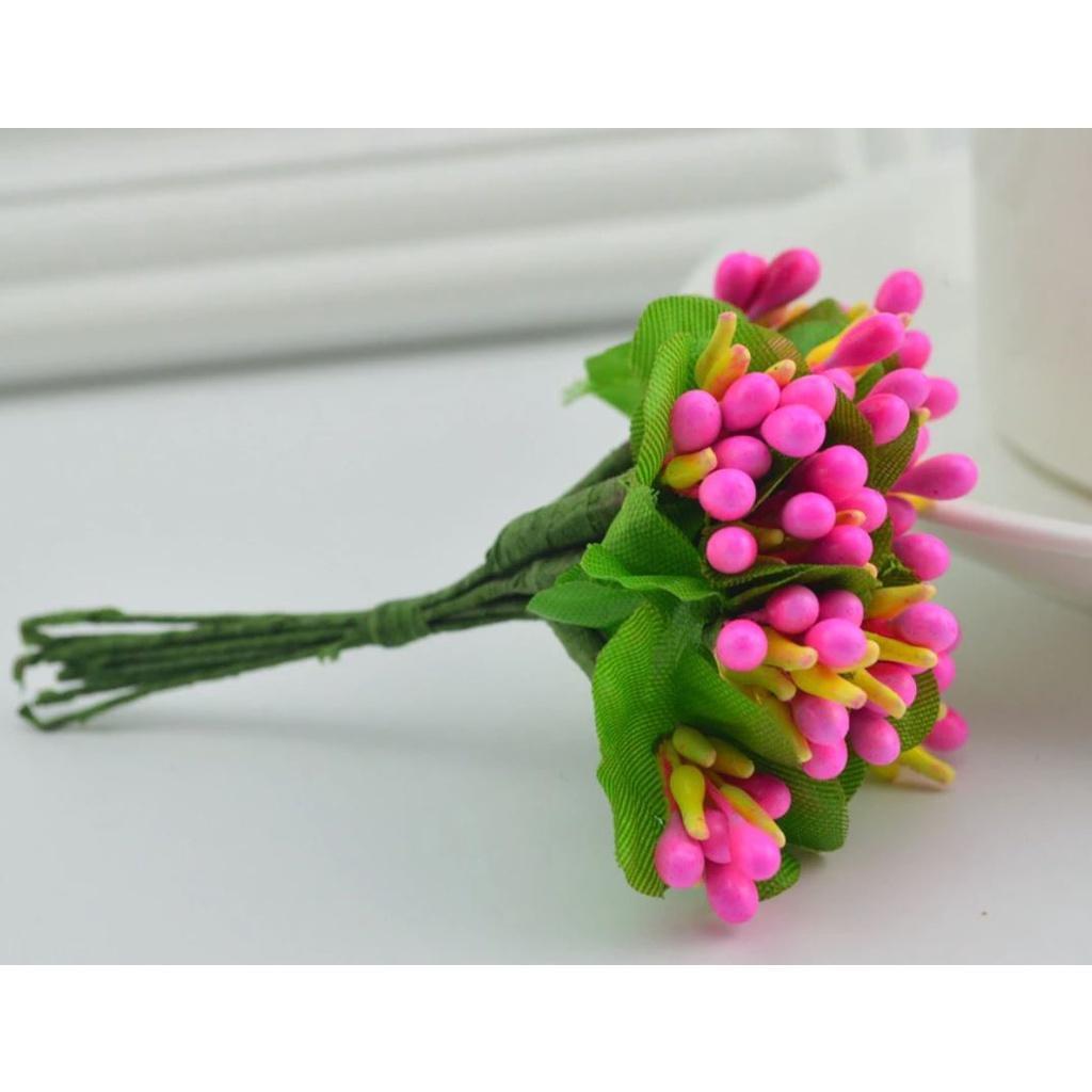 10pcs slik stamen bouquet diy handwork wreaths home wedding decoration Bride headdress gifts Artificial flowers(639L) - Image 19
