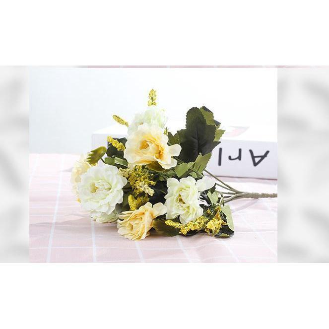 DIY Artificial Flowers Western Roses European Peony Flowers Home Party Decorative Festival Flowers (497L) - Image 7
