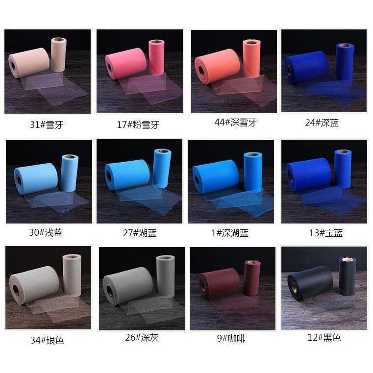 Mesh Tulle Roll 15cm 100 yards DIY Tutu Skirt Gift Wrapping For Birthday Baby Shower Christmas Wedding Party(531L) - Image 7
