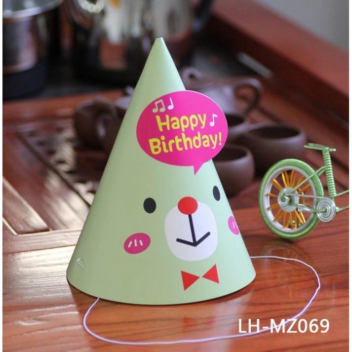 5pcs Happy Birthday Party Hats Paper Handmade Cap Shower Baby Decoration 生日帽 (574L) - Image 12