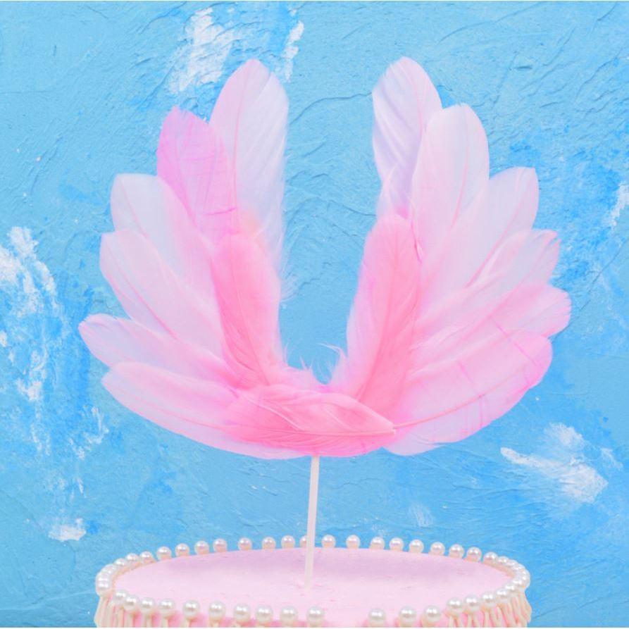 Angel Wings Happy birthday Cake Topper party supplies kids beautiful cake DIY decorating Accessories(750L) - Image 7