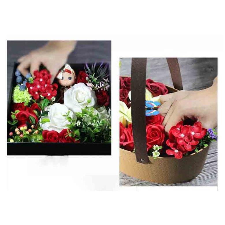 40pcs/box Soap Flower Artificial Flower Hydrangea Head for Wedding Decor DIY Soap Bouquet (545L) - Image 9